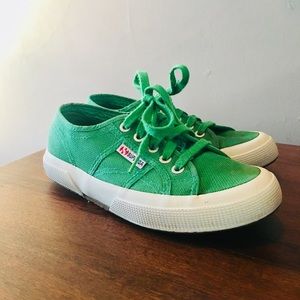 SUPERGA green sneakers